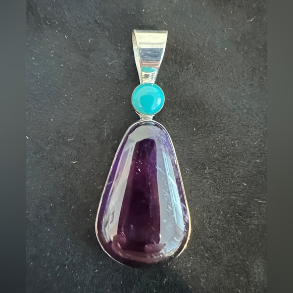 Jay King Jewelry - Amethyst & Turquoise pendant by Jay King
